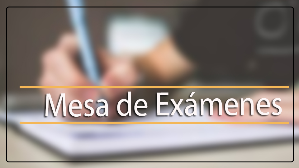 Cronograma Mesas Examen Septiembre 2021