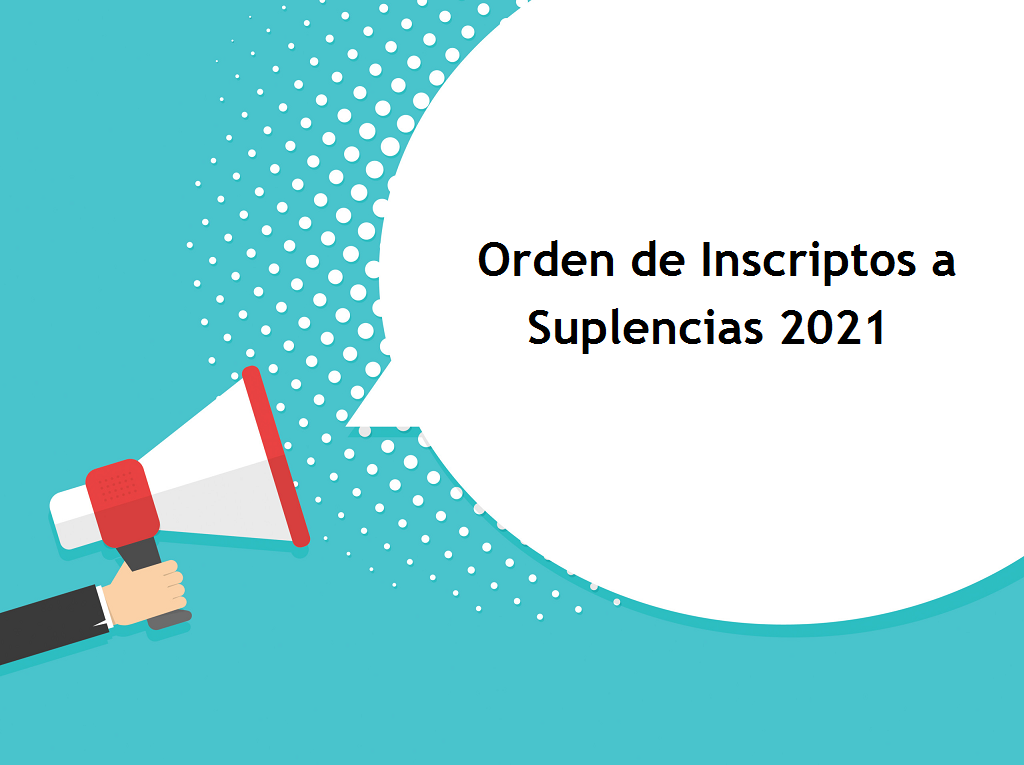 Orden de Inscriptos a Suplencias