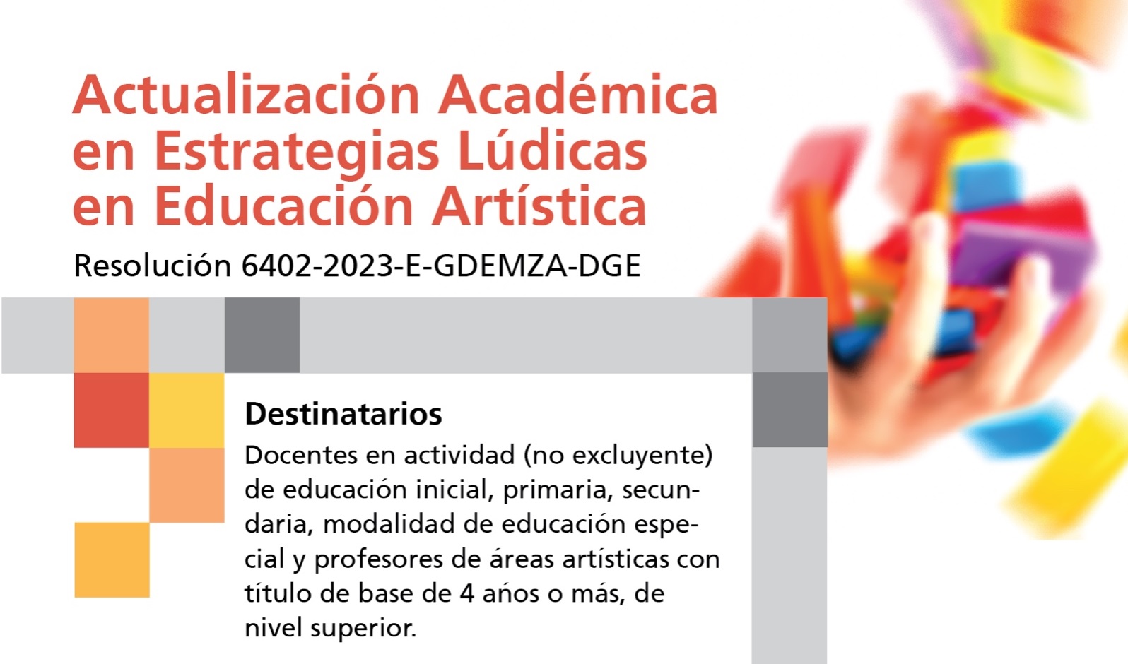 ACTUALIZACIÓN ACADÉMICA: Estrategias Lúdicas en Educación Artística